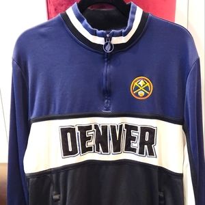 DENVER NUGGETS FISLL NBA AUTHENTIC 1/2 ZIP PULLOVER MENS XL